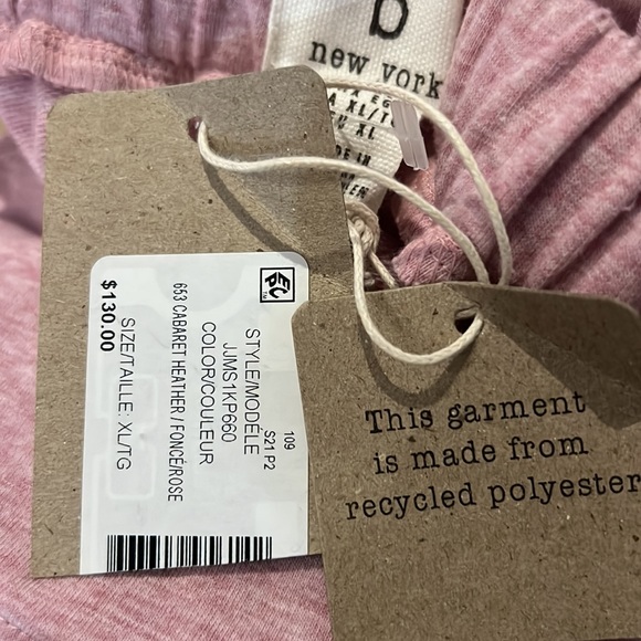 b new york Womens Recycled Drawstring Waist Harem Pant XL in Cabaret Hea… - Picture 3 of 4